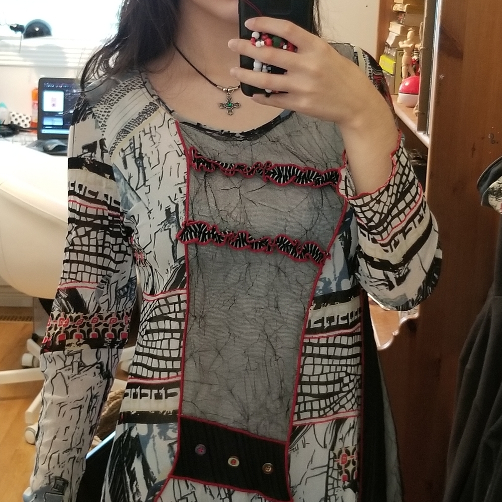 Vintage 90s patchwork dress